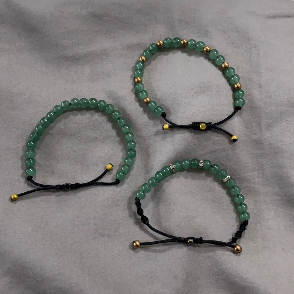 Glass beads bracelet
